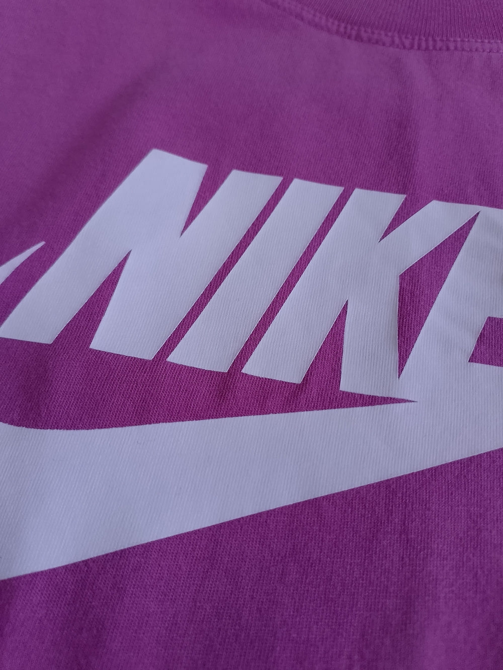 Nike Pink Logo Crop T-Shirt