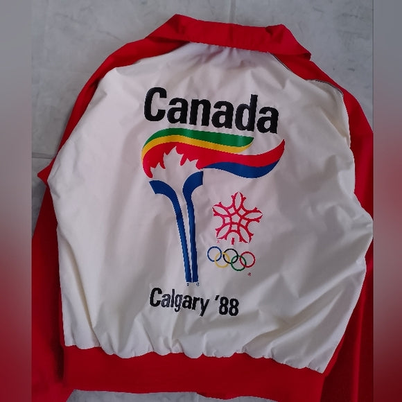 Vintage 1988 Olympics Games Calgary Torch Runner Track Suit