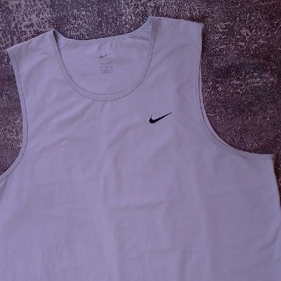 Nike Grey Sleeveless Top with Black Swoosh