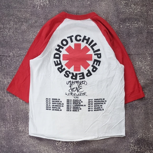 RARE RED HOT CHILLI PEPPERS 2022 Unlimited Love TOUR BASEBALL TEE