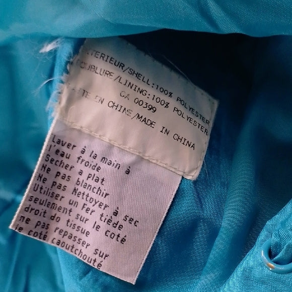 Vintage 90s BLUE NUAGE BY MAR-LO BIG POCKET BLUE HOODED JACKET