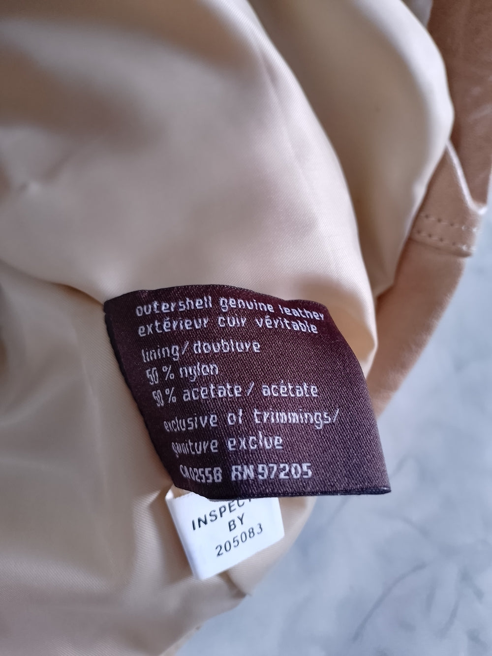 Vintage Danier Tan/Brown Leather Blazer Jacket