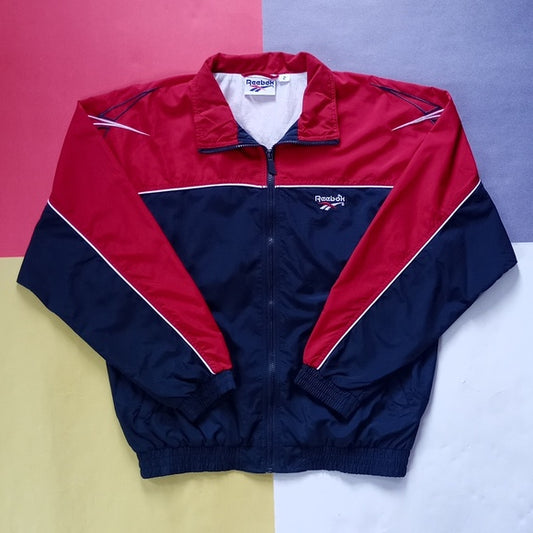 Vintage 90s Reebok Soccer Big Logo Windbreaker Jacket Unisex