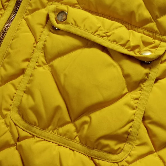 2014 J.CREW YELLOW GOOSE DOWN PUFFER VEST