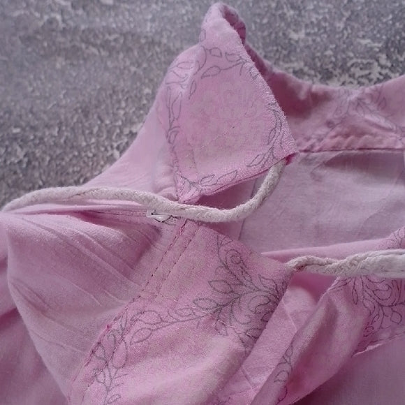Vintage 90s FHANDMADE ZIG ZAG Elegant Pink and Blue Women's Skirt