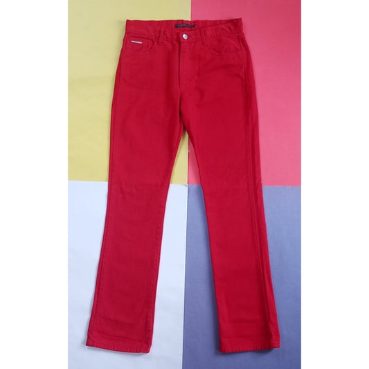 VALENTINO Red Denim Jeans Unisex