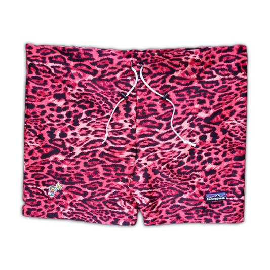 Leopard Cat Print Custom Reworked Bennygonia Shorts UNISEX