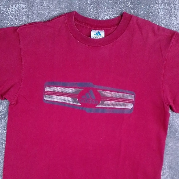 Vintage 90s Adidas Red Graphic Tee