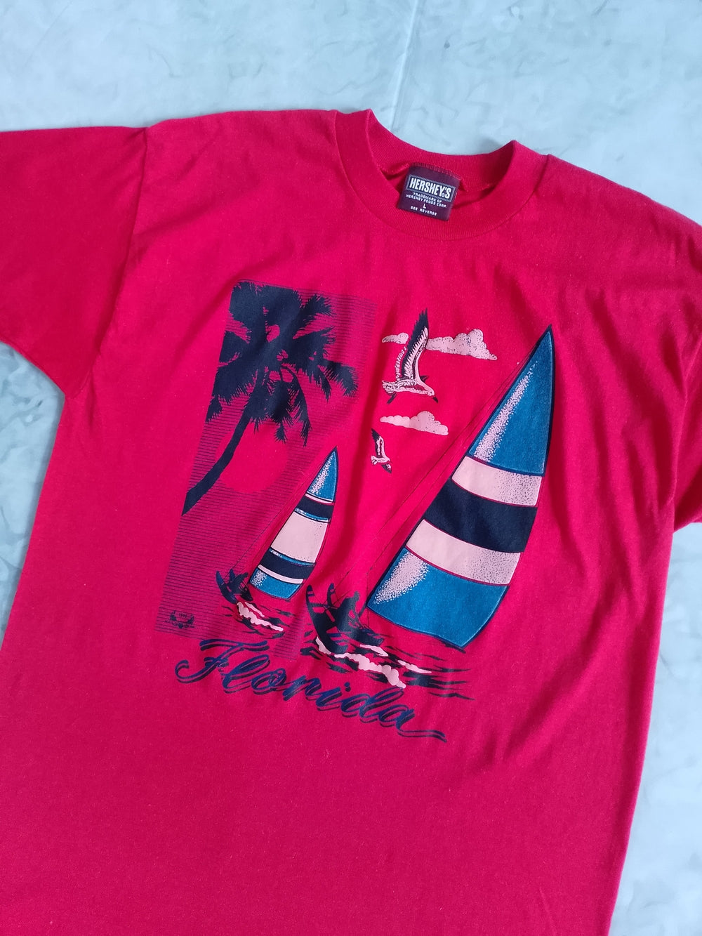Vintage 1992 Florida Sailboat Graphic Tee