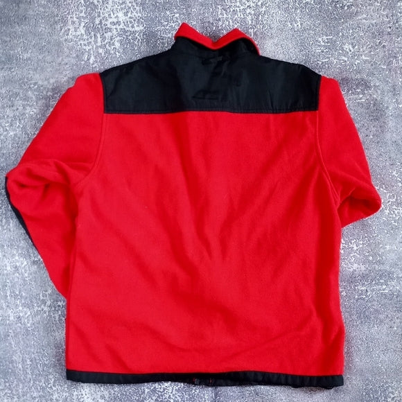 Vintage 90s The North Face Kids Red and Black Gore Windstopper Fleece Unisex