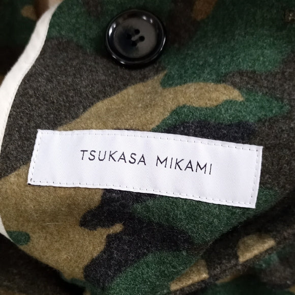 RARE Tsukasa Mikami Designer Wool Camo Jacket - The Pain Of Others - Avant-Garde