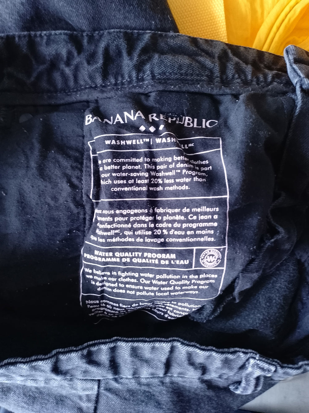 Banana Republic Mid-Rise Straight Regular Baggy Black Denim Jeans