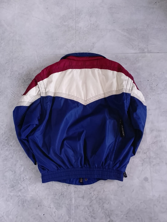 Vintage 90s Phenix Blue Burgundy White Ski Jacket