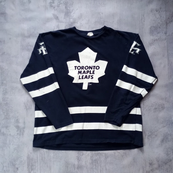 Vintage 90s Tie Domi Toronto Maple Leafs Jersey Long-Sleeve Shirt