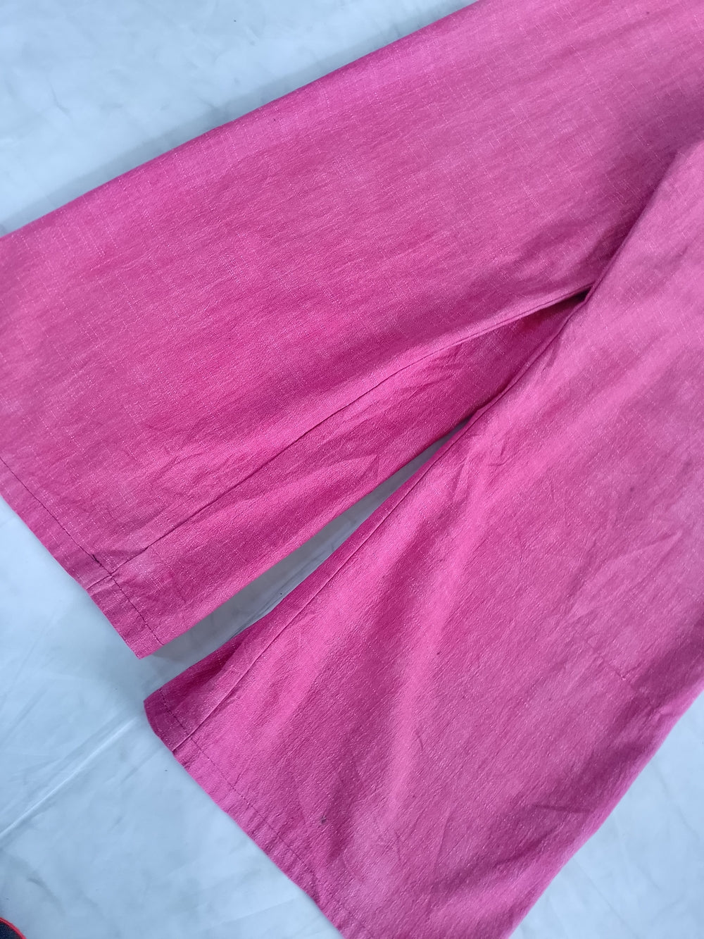 Hip Chick Design Red/Pink Wide-Leg Overalls Stylish One-Piece