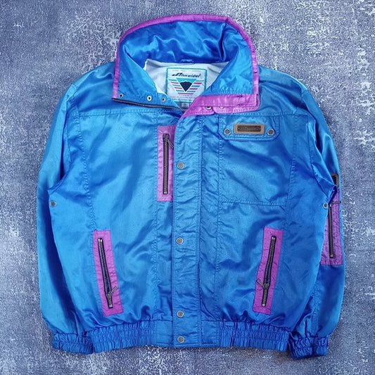 Vintage 80s 90s Schneider Blue/Purple Ski Jacket ENTRANT