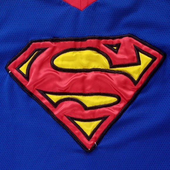 Vintage 1999 SUPER MAN DC COMICS HOCKEY JERSEY