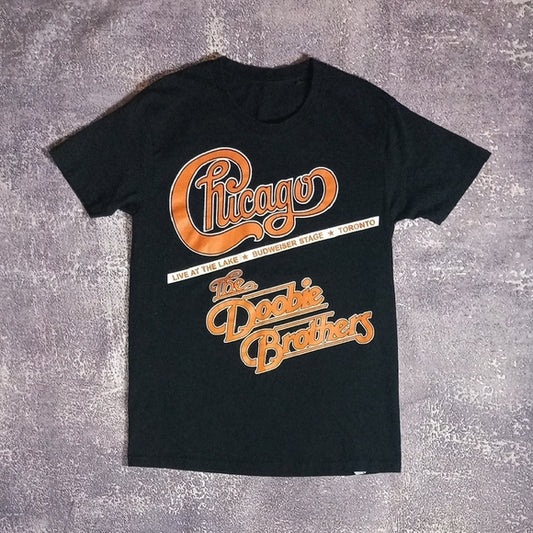 RARE CHICAGO x THE DOOBIE BROTHER LIVE AT THE LAKE TORONTO 2017 Band T-Shirt