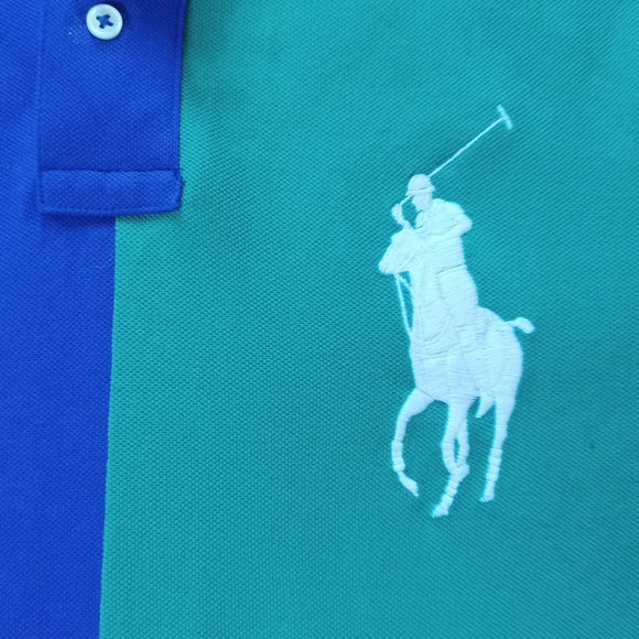 Polo By Ralph Lauren Custom Slim Fit Big Pony Mesh Polo Shirt