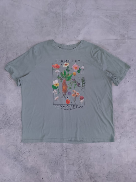 Hogwarts Herbology Graphic Tee - Sage Green