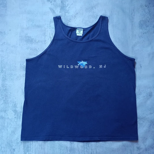 VINTAGE Dolphin Wildwood, NJ Muscle Shirt