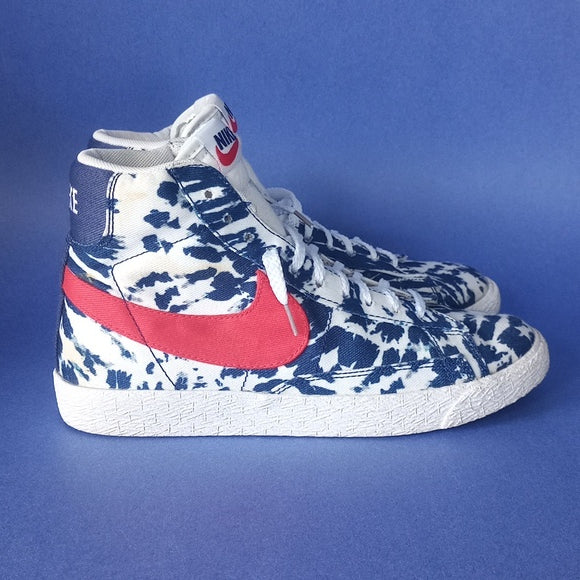 Nike Blazer Mid 77' Vintage 5Y Tie Dye USA Red White Blue Shoes C27882-600