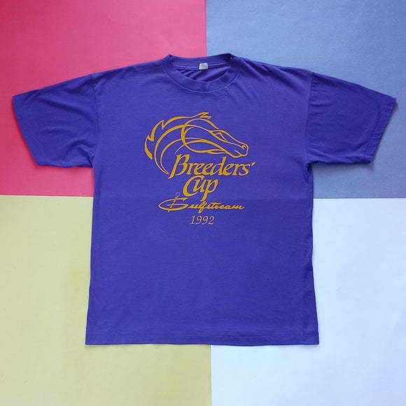 Vintage 1992 Breeders Cup Gulfstream Park Horseracing Single Stitch T-Shirt