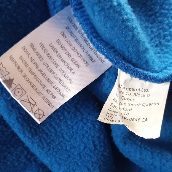 CAT CATERPILLAR Embroidered Blue Hoodie