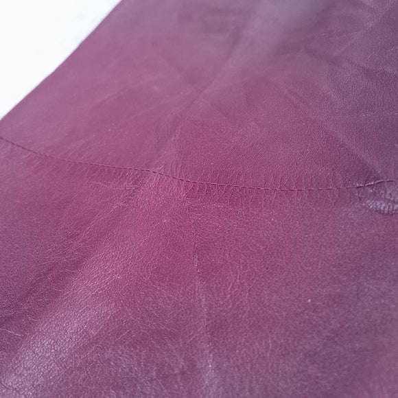 Vintage 90s NANCY HELLER Burgundy Leather Pants