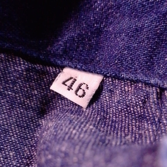 Vintage 90s Dark Blue Denim Overalls Workwear