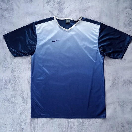 Vintage Y2K Nike Blue Fade Essential Light Shirt
