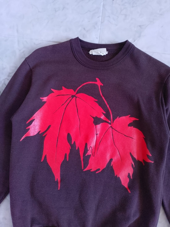 Vintage 90s Girl Guides Of Canada X ALFRED SUNG Leaves Logo Crewneck Sweater
