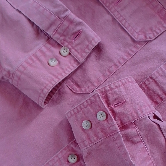 L.L. Bean Men's Casual Pink Button Down Shirt