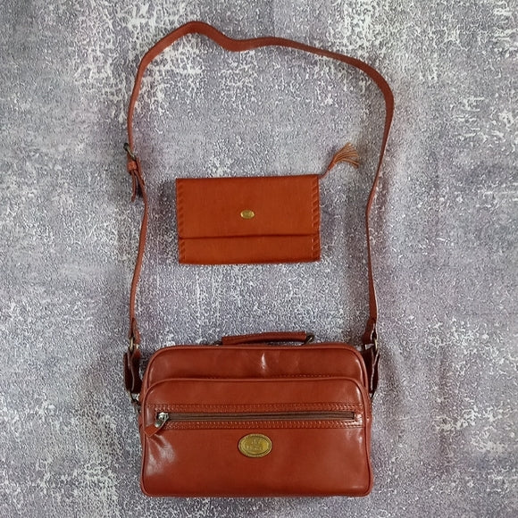 VINTAGE de Moina Collection Leather Bag with Wallet UNISEX