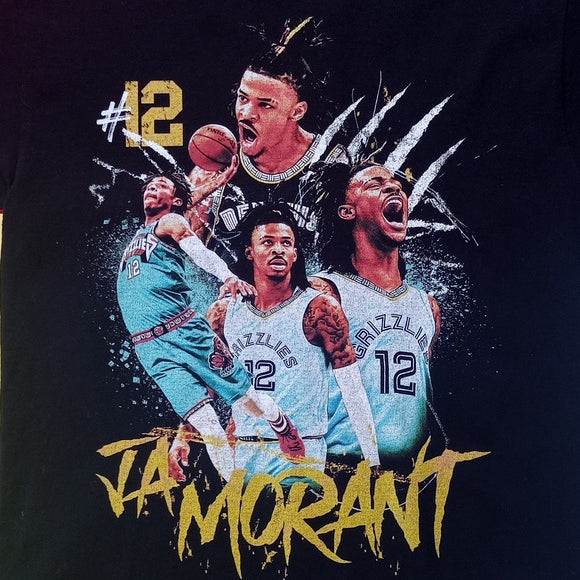 Ja Morant Memphis Grizzlies #12 Rap Style T-Shirt