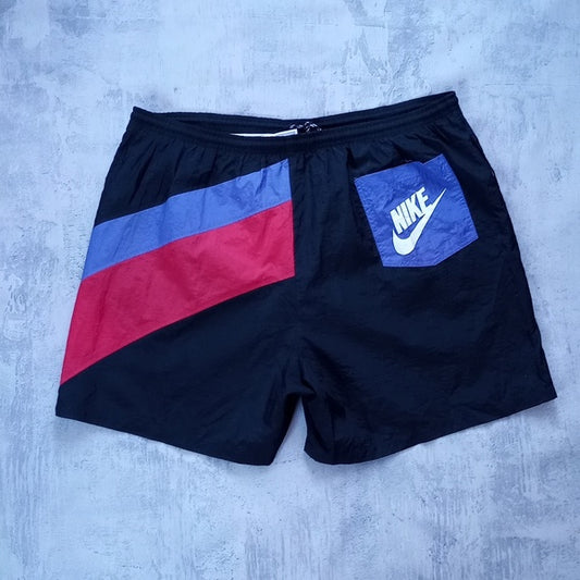 Vintage 90s Nike Essential Black/Red.Purple/ Big Logo Shorts