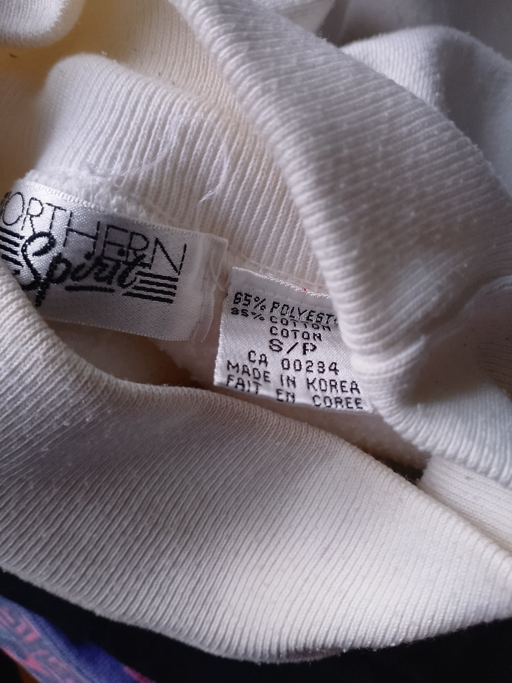 Vintage 90s Funky Geometric Abstract NORTHERN SPIRIT Crewneck