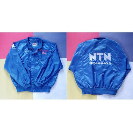 Vintage 90s Pit Crew Dilly Racing 64 NTN Bearings Sport Jacket