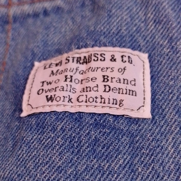 Vintage Style Levi's Denim Overalls Workwear