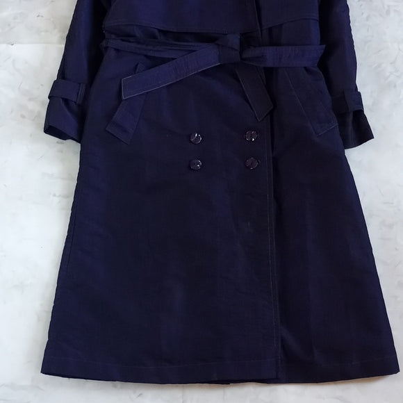 Vintage 90s Collection Elegant Surfstyle Fabric Trench Coat WOOL LINING