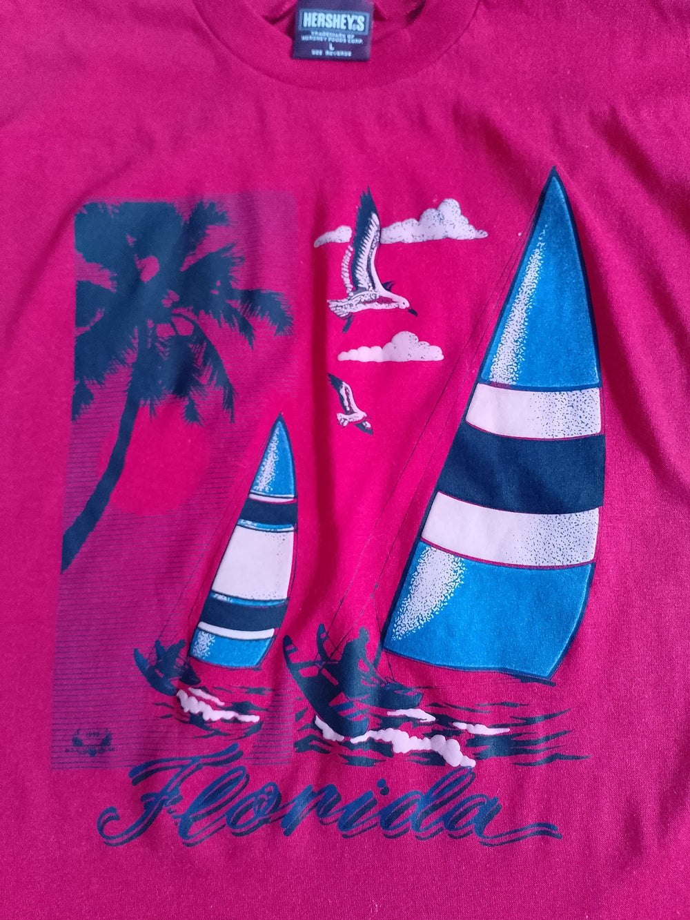 Vintage 1992 Florida Sailboat Graphic Tee