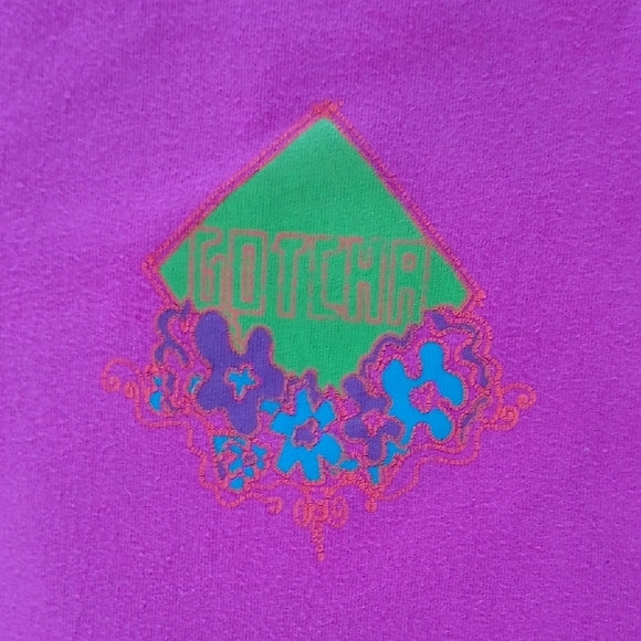 VINTAGE '90s GOTCHA PINK SURFER GRAPHIC T-SHIRT