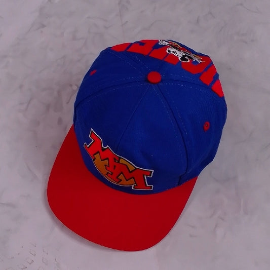 Vintage 90s MICKEY MOUSE RARE Snap Back Hat Embroidered