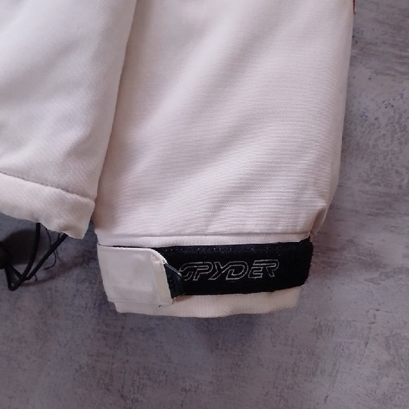 Spyder Red and White Ski Jacket with Black Accents Entrant Dermizax-EV Fabric