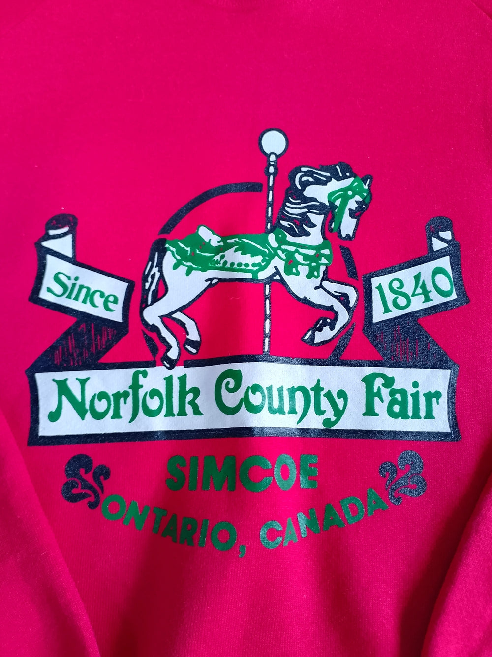 Vintage 90s Norfolk County Fair Simcoe Ontario Crewneck Sweatshirt