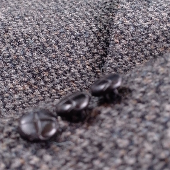 VINTAGE 80s HARRIS TWEED HANDWOVEN WOOL BLAZER 0296903