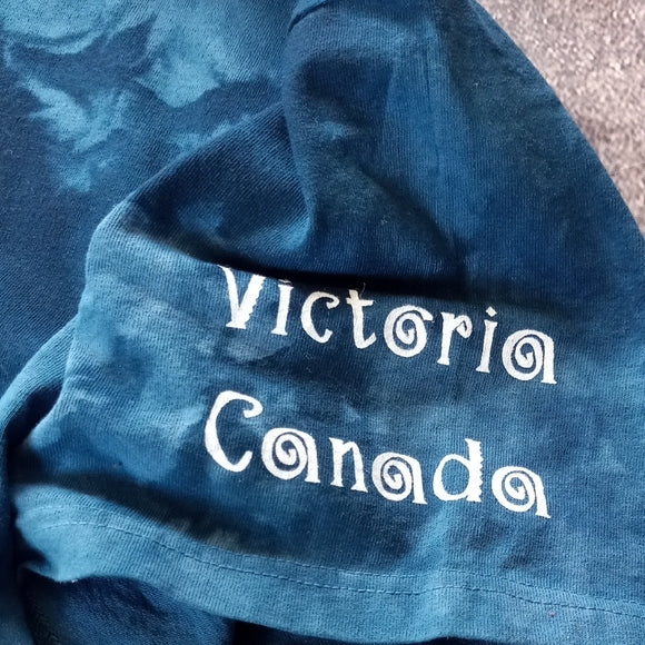 Vintage 1999 The Mountain Swiming Orcas Victoira Canda Tie Dye T-Shirt