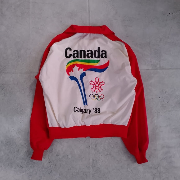 Vintage 1988 Olympics Games Calgary Torch Runner Track Suit