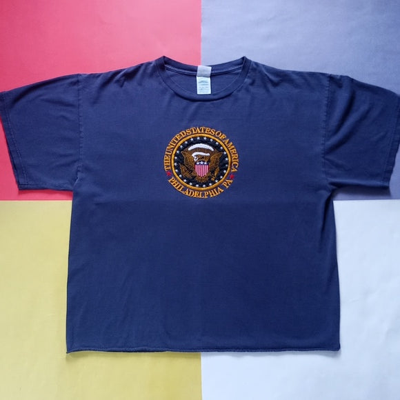 Vintage The United States Of America, Philadelphia PA Embroidered T-Shirt