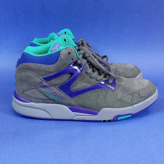 RARE REEBOK Omni Pump Gray Purple Teal Suede Japan Limited Edition